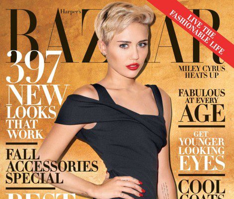 Miley Cyrus en la portada de 'Harper's Bazaar'