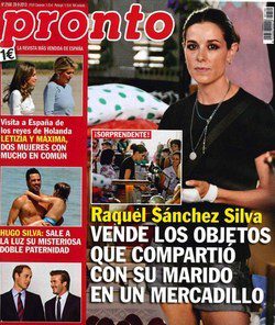 Raquel Sánchez Silva en la portada de 'Pronto'