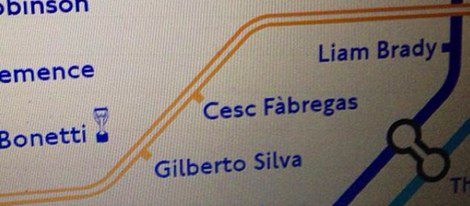 Estación del metro de Londres con el nombre de Cesc Fàbregas