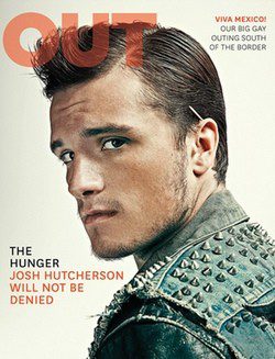 Josh Hutcherson en la portada de Out Magazine