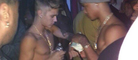 Justin Bieber en un club de striptease de Texas