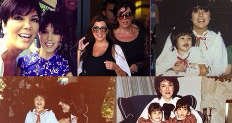 Kourtney Kardashian felicita a su madre con un collage 