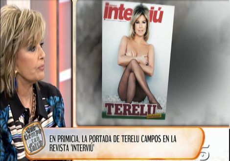 '¡Qué tiempo tan feliz!' muestra en primicia la portada de Terelu Campos desnuda en Interviú