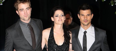 Robert Pattinson, Kristen Stewart y Taylor Lautner estrenan 'Amanecer. Parte 1' en Londres