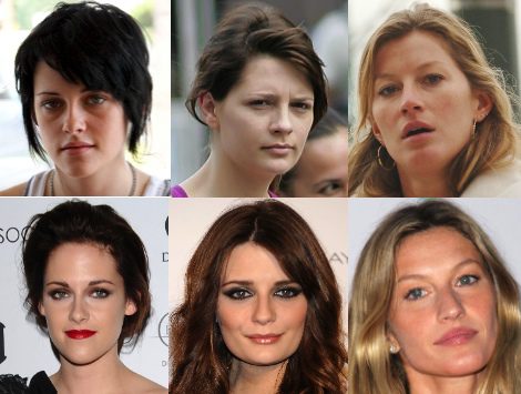 Katy Perry, Kristen Stewart y Kate Moss, entre otras, pilladas sin maquillaje