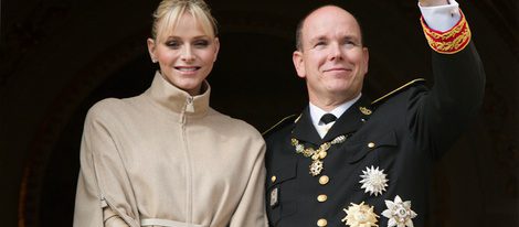 Los Príncipes Alberto y Charlene en el Día Nacional de Mónaco