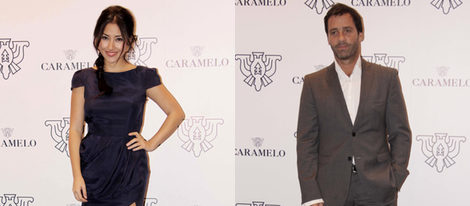 Giselle Calderón y Juan Pablo Shuk en la fiesta Caramelo de Madrid