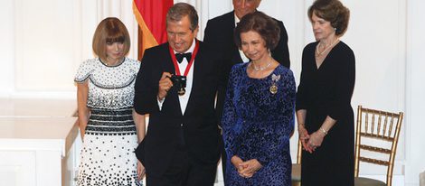 Anna Wintour, Mario Testino y la Reina Sofía
