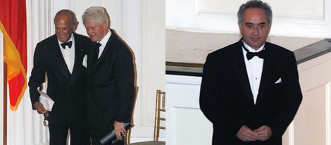 Óscar de la Renta, Bill Clinton y Ferrán Adrià