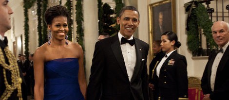 Barack Obama y su mujer Michelle Obama en la ceremonia de entrega de los premios del Centro Kennedy