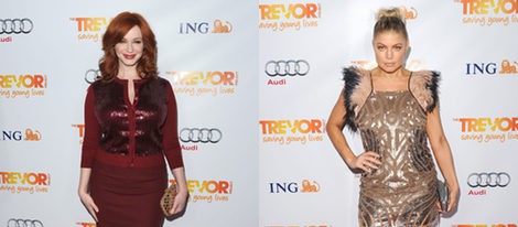 Neil Patrick Harris, Zoe Saldaña, Fergie y Christina Hendricks apoyan la Gala Trevor 2011