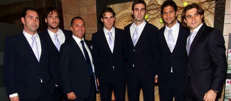 Rafa Nadal, Feliciano López y Verdasco se van de fiesta para festejar el triunfo de España en la Copa Davis
