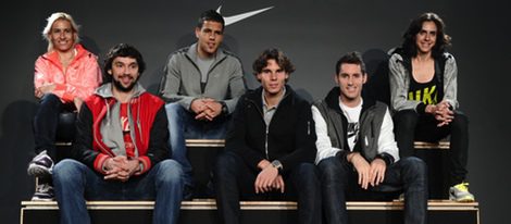 Rafa Nadal y Rudy Fernández presentan la nueva campaña de Nike en Madrid