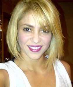 Shakira con el pelo corto