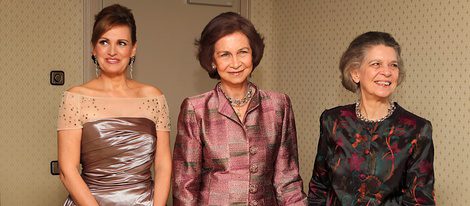 Ainhoa Artera, la Reina Sofía y la Princesa Irene de Grecia