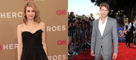 Los actores Emma Roberts y Chord Overstreet