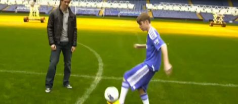 Justin Bieber y Fernando Torres, dos estrellas unidas por el fútbol