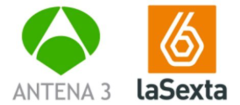 Logotipos de Antena 3 y LaSexta