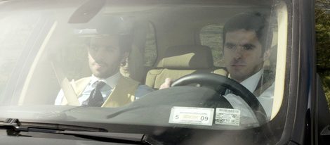Alonso y José María Aznar Botella en su boda en El Escorial