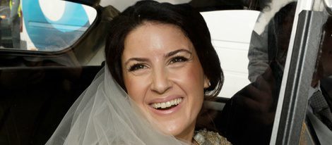 Mónica Abascal a su llegada a su boda con José María Aznar Botella