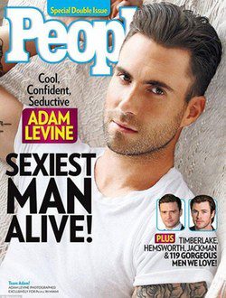  Adam Levine en la portada de la revista 'People'