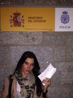 Pilar Rubio en la Policía
