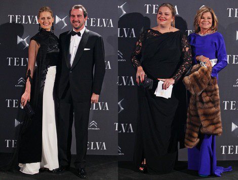 Los Príncipes Nicolás y Tatiana de Dinamarca, Caritina Goyanes y Cari Lapique en los Premios Telva 2013
