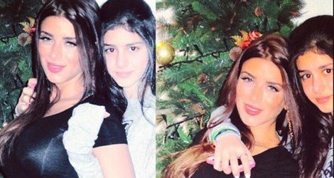 Daniella Semaan pone el árbol de Navidad con su hija