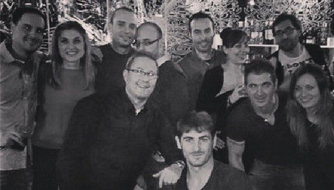 Iker Casillas celebra la Navidad con amigos