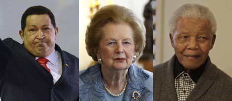 Hugo Chávez - Margaret Thatcher - Nelson Mandela