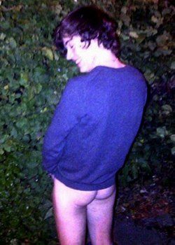  Harry Styles orinando en un arbusto / Twitter 