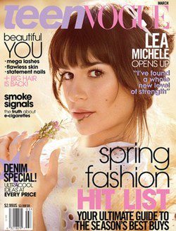 Lea Michele en Teen Vogue