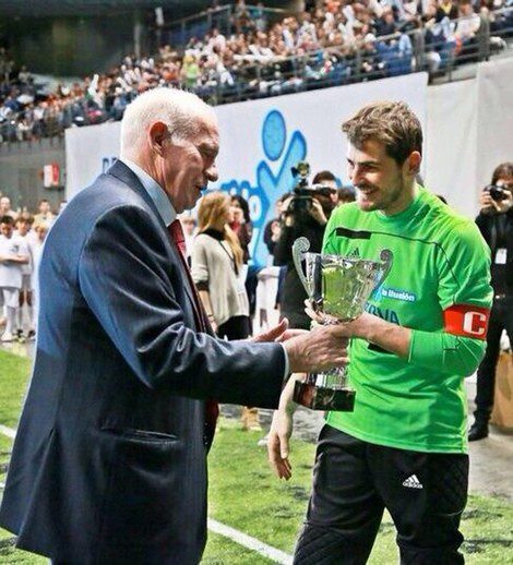 Luis Aragonés con Iker Casillas