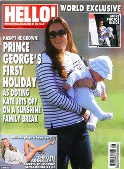Kate Middleton y el Príncipe Jorge en la portada de la revista Hello!