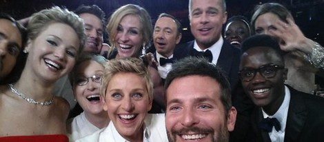 El famoso 'selfie' publicado por Ellen DeGeneres