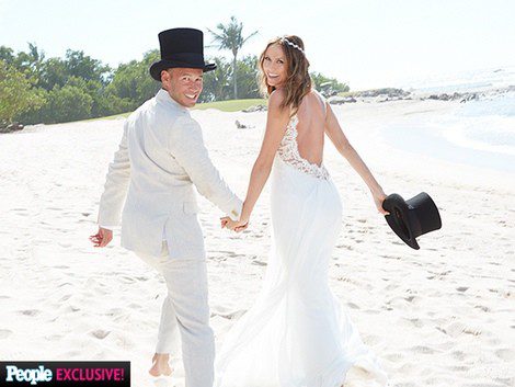Stacy Keibler y Jared Pobre el día de su boda / People