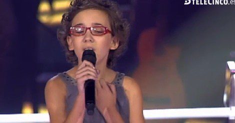 Iraila la Torre durante su última actuación en 'La voz Kids'