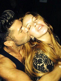 Lindsay Lohan de fiesta con el estilista Andy Lecompte / Instagram