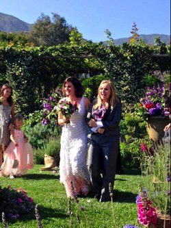 La boda de Melissa Etheridge y Linda Wallem/Twitter