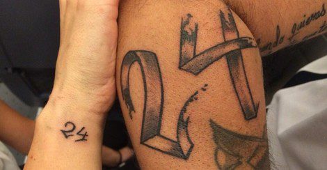 Tatuajes de Kiko Rivera y su novia Irene / Foto: Twitter