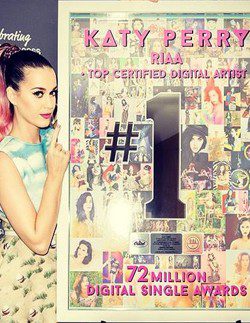 Katy Perry se convierte en la cantante con mayores ventas digitales de la historia en EE.UU
