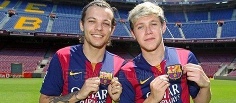 Niall Horan y Louis Tomlinson visitan el Camp Nou / FC Barcelona
