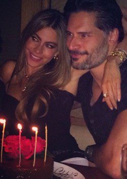 Sofía Vergara en su cumpleaños con Joe Manganiello / Twitter