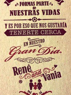 La invitación de boda entre Vania Millán y René Ramos/Twitter