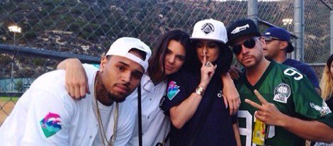 Las hermanas Jenner acompañadas por Chris Brown y Lil Wayne/Instagram