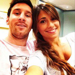 Leo Messi y Antonella Roccuzzo en Argentina