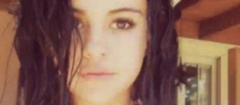 Selena Gomez tras tirarse un cubo de agua helada / Instagram
