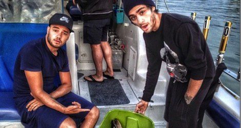 Zayn Malik y Liam Payne disfrutan de un día de pesca / Instagram