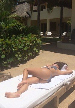 Kim Kardashian de vacaciones en Mexico / Instagram