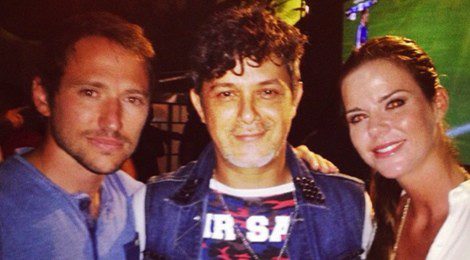 Amelia Bono y Manuel Martos con Alejandro Sanz en el Starlite Festival / Instagram